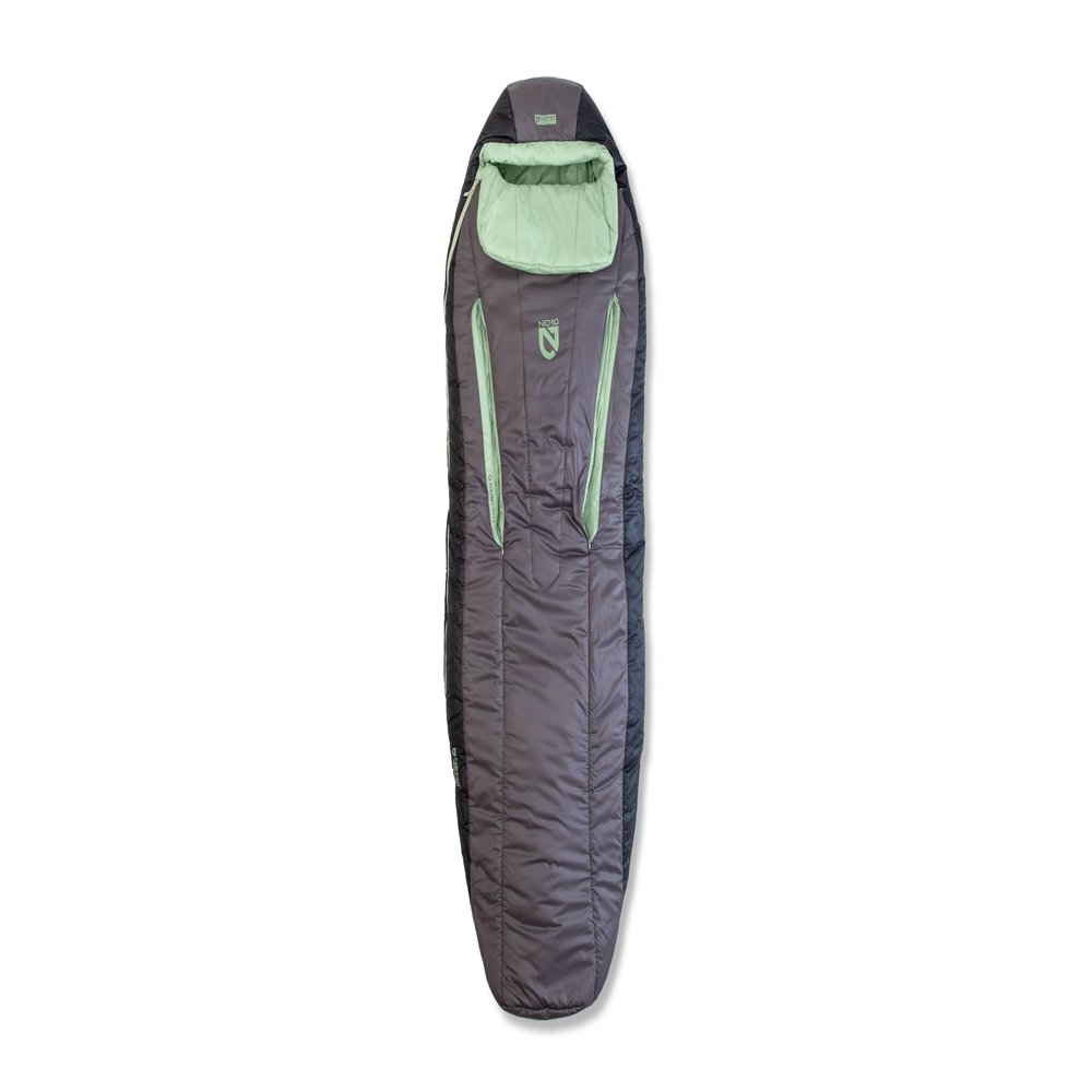 NEMO Equipment Forte Endless Promise Synthetic Sleeping Bag - Long - Plum Gray/Celadon Green