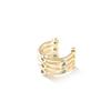 Fashion Earrings Ear Studs, Round Zirconia Ear Clips, Easy to Wear Earwear, Women Accessories for Party - Navy Blue view 1