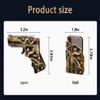 2pcs mini Gold Dragon Rubber Band Gun Metal Folding Keychain New and Interesting Ideas Rubber Band Toy Gun Outdoors Party Gift view 2