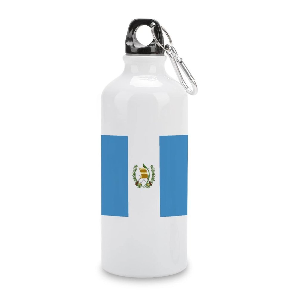 VEHFA Guatemala Funny Aluminum Sports Water Bottle Guatemala Flag Insulated Sports Water Bottle with Carabiner Clip, 20 OZ