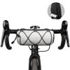 Rhinowalk Bike Handlebar Bag Bicycle Front Bag Shoulder Bag Storage Bag with Shoulder Strap for Road Mountain Bike Cycling Travel (White) view 1