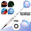 WIN.MAX Darts Plastic Tip - Soft Tip Darts Set - 12 Pcs 18 Gram with 100 Extra Dart Tips 12 Flights Flight Protectors and Wrench for Electronic Dart Board view 3