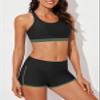 Aleumdr Womens Tankini Swimsuits Athletic 3 Piece Tummy Control Bathing Suits with Shorts Modest Tank Tops Green Medium view 3