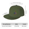 Puerto Rico Flags and Rose Baseball Cap for Men Women Adjustable Trucker Hats Vintage Washed Dad hat Gifts Moss Green view 2