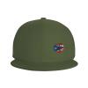 Puerto Rico Flags and Rose Baseball Cap for Men Women Adjustable Trucker Hats Vintage Washed Dad hat Gifts Moss Green view 3