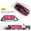 Rhinowalk Bike Handlebar Bag Bicycle Front Bag Shoulder Bag Storage Bag with Shoulder Strap for Road Mountain Bike Cycling Accessories-Camouflage Red view 2