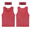 LTHYTY 12 Pack Scrimmage Vest/Team Training Jerseys/Sports Pinnies/Practice Jerseys/Soccer Bibs with Carry Bag (as1, Alpha, x_l, Regular, Regular, red) view 2