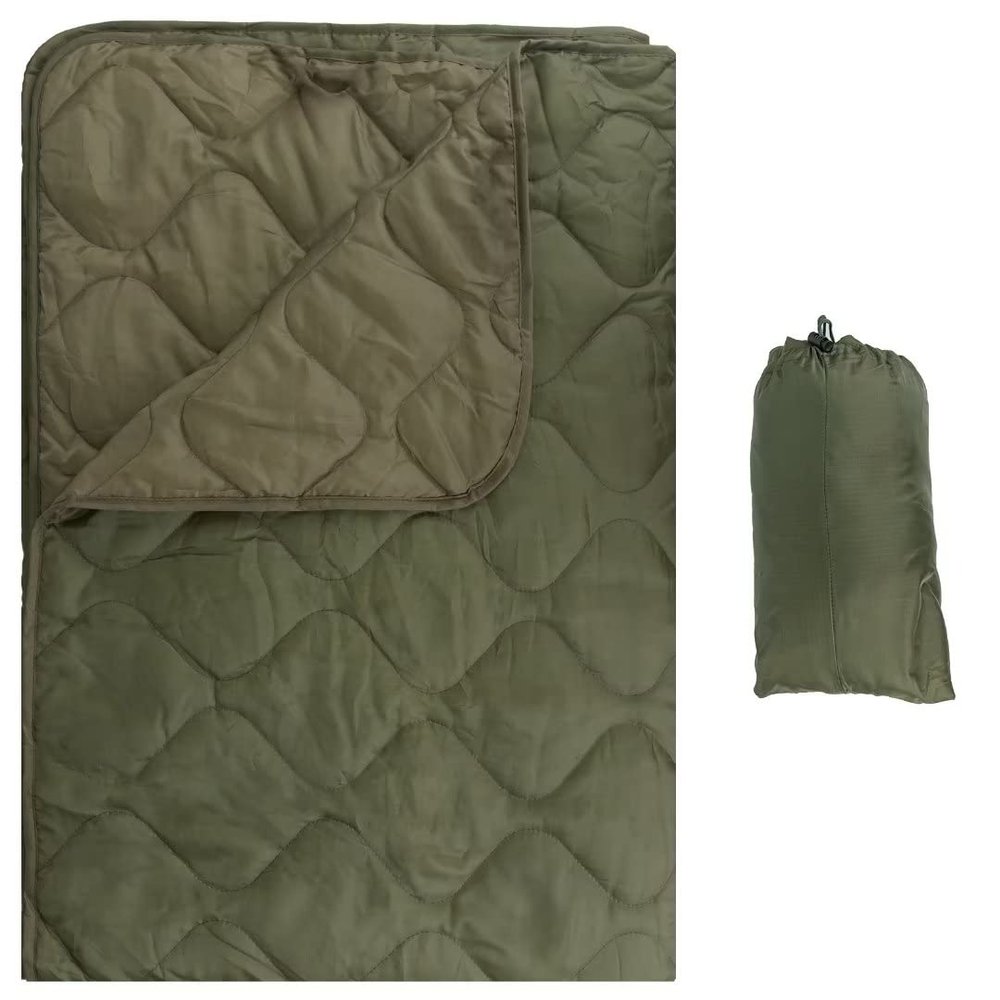LOOGU Camo Blanket Waterproof Insulation Poncho Liner for Outdoor Camping, Hiking, Hunting, Survival, Backpacking, Picnicking