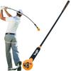 Yes4All 48 Inches Golf Swing Trainer, Golf Warm-Up Alignment Stick for Tempo, Rhythm, Balance, and Strength Training for Chipping - Orange view 1