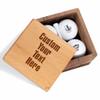 Personalized Text Gifts for Men Women - Custom Golf Set with Nice Balls and Luxury Wooden Box - Unique Gift Ideas for Golfer, Golf Lover, Boss, Couple on Anniversary, Birthday, Retirement view 1