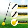 Yes4All 48 Inches Golf Swing Trainer, Golf Warm-Up Alignment Stick for Tempo, Rhythm, Balance, and Strength Training for Chipping - Yellow view 3