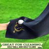 CybGene Golf Towel Gifts - Microfiber Golf Towels for Men and Women on Birthday, Christmas, 16'x 24', Black, Initial F view 3