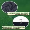 CybGene Golf Towel Gifts - Microfiber Golf Towels for Men and Women on Birthday, Christmas, 16'x 24', Black, Initial F view 4
