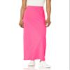 Show Me Your Mumu Women's Girls' Slim Size elle Skirt, hot Pink Rib Knit view 1