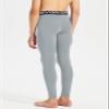 DEVOROPA Boys Leggings Quick Dry Youth Compression Pants Sports Tights Basketball Base Layer Light Gray L view 3