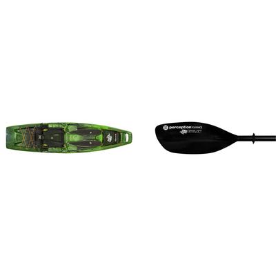 Perception Kayaks Outlaw 11.5 | Sit on Top Fishing Kayak + Outlaw 3-Piece Kayak Paddle