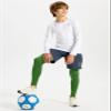 DEVOROPA Boys Leggings Quick Dry Youth Compression Pants Sports Tights Basketball Base Layer Green L view 4