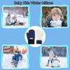 Double Layer Warm Knit Mittens for Kids Girls Boys Winter Outdoor Gloves for 5-10 Years view 4