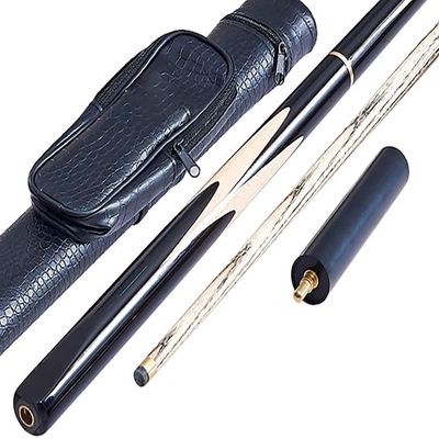 TESHY Pool Cue Sticks 57 Inch 18 Oz Snooker Pool Cue Shooting Very Smooth | 3/4 Jointed Ash Wood Billiard Pool Cue Sticks with 10mm Cue Tips Pool Cues for Home Bars (Color : White, Size : 145cm)