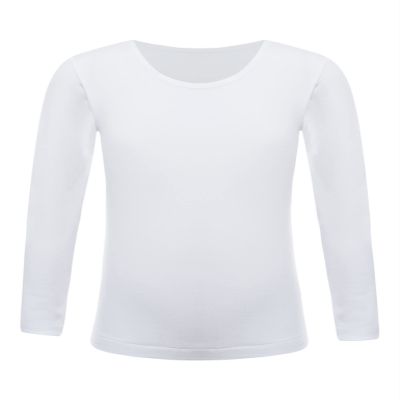 Loodgao Unisex Kids Thermal Underwear Tops Long Sleeve Crew Neck T-Shirt Compression Base Layer Undershirt White 10-12 Years