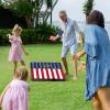 Cornhole Board Set 4x2 Regulation Size Cornhole Set with Carrying Bags & 8 Bean Bags Corn Hole Boards Bean Toss Game for Adults Family Outdoor Lawn Outside Backyard Games view 2