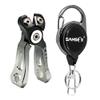SAMSFX MINI Fishing Line Cutters with Retractors, Braid Scissors,Tungsten Line Cutter That Cut Braid, Mono and Fluoro Lines Clean and Smooth Fly Fishing Equipment (Gradient Silver) view 1