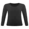 Loodgao Unisex Kids Thermal Underwear Tops Long Sleeve Crew Neck T-Shirt Compression Base Layer Undershirt Black 7-10 Years view 1