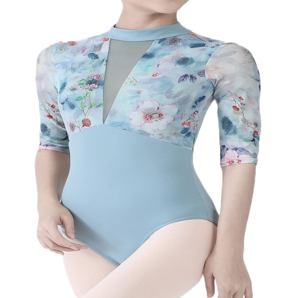 Dance Elite - Floren - Dance Leotard For Women. Leotards for Women Ballet and Dance (Adult L, Blue)