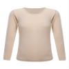 Loodgao Unisex Kids Thermal Underwear Tops Long Sleeve Crew Neck T-Shirt Compression Base Layer Undershirt Nude 10-12 Years view 1