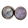 Antique Brass Compass for Hiking, Camping, Trekking, Travelling Vintage Directional Magnetic Kangaroo Compass Engraved Baptism Gifts by AS Brass Instruments view 1