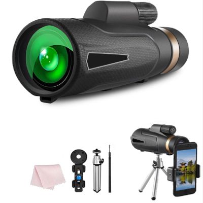 DADHOT 12 * 50 monocular Telescope 50 Caliber, with Smart Phone Adapter and Tripod, Suitable for Adults, Bird Watching and Hunting Equipment - Christmas/Birthday Gift for Father and Husband