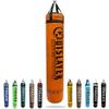 Muay Thai Punching Bag 6ft 150lbs Unfilled Made in USA (Orange/Black, with D-Ring) view 1