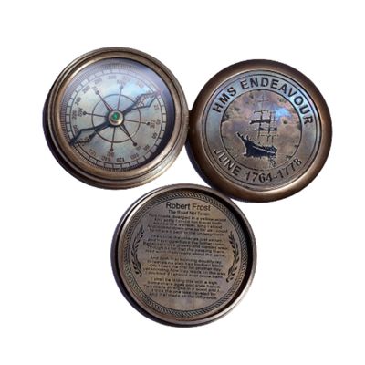 Antique Brass Compass for Hiking, Camping, Trekking, Travelling Vintage Directional Magnetic Ship Boat Compass Engraved Baptism Gifts by AS Brass Instruments