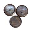 Antique Brass Compass for Hiking, Camping, Trekking, Travelling Vintage Directional Magnetic Ship Boat Compass Engraved Baptism Gifts by AS Brass Instruments