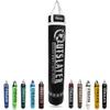 Muay Thai Punching Bag 6ft 150lbs Unfilled Made in USA (Black/White, with D-Ring) view 1