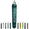 Muay Thai Punching Bag 6ft 150lbs Unfilled Made in USA (Dark Green/Black, with D-Ring) view 1
