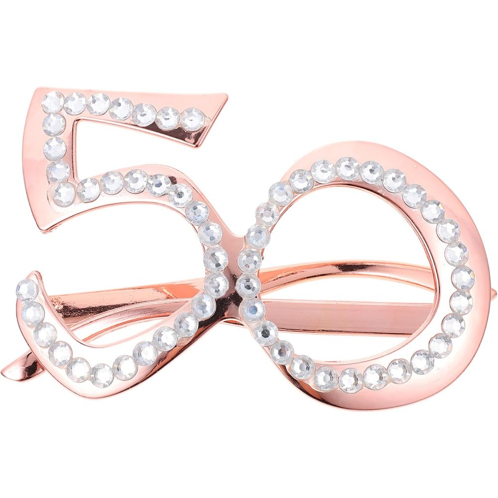 GALPADA Birthday Glasses 50th Birthday Decorations Eyeglasses Novelty Funny Eyewear Funny Costume Sunglasses