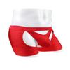 Oludkeph Men's Panties Lingerie Tirm Bulge Pouch Stretchy G-String Bikini Thong Underwear with Garter (Red) view 3