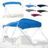 Seapisode 4 Bow Marine Grade Fade and Crack Resistant Bimini Top Replacement Cover, Heavy-Duty Waterproof and UV-Proof Sun Shade Boat Canopy, Easy Install Zipper Sleeve Boat Awning/Without Frame, Blue view 1