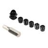 Compound Bow Peep Sight, Replaceable Inner Core Durable Archery Hooded Sight Cover Kit Lightweight 6X 8X Clarifying Lens CNC Machined for Hunting (Black) view 1