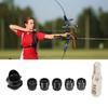 Compound Bow Peep Sight, Replaceable Inner Core Durable Archery Hooded Sight Cover Kit Lightweight 6X 8X Clarifying Lens CNC Machined for Hunting (Black) view 2
