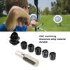 Compound Bow Peep Sight, Replaceable Inner Core Durable Archery Hooded Sight Cover Kit Lightweight 6X 8X Clarifying Lens CNC Machined for Hunting (Black) view 3