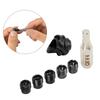Compound Bow Peep Sight, Replaceable Inner Core Durable Archery Hooded Sight Cover Kit Lightweight 6X 8X Clarifying Lens CNC Machined for Hunting (Black) view 4