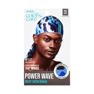 KS POWER WAVE MILITARY SATIN DURAG BLUE