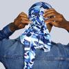 KS POWER WAVE MILITARY SATIN DURAG BLUE view 2