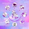 Adjustable Roller Skates for Girls with All Wheels of Girl's Skate Shine, Safe and Fun Illuminating for Toddler, Kids - Purple(7C-10C) view 3