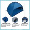 HACRAHO Pop Up Beach Sun Tent, 1 Pack Foldable Anti-UV Mini Automatic Pop Up Tent with 4 Water Storage Bag Instant Sun Protection Canopy with Fixed Nails for Outdoors Camping Picnic Beach view 3