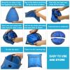 HACRAHO Pop Up Beach Sun Tent, 1 Pack Foldable Anti-UV Mini Automatic Pop Up Tent with 4 Water Storage Bag Instant Sun Protection Canopy with Fixed Nails for Outdoors Camping Picnic Beach view 4