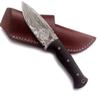 WolfKlinge Handmade Damascus Steel Fixed Blade Knife for Hunting, Survival,Camping,Bushcrafting and Fishing- with Drop Point,Blade--Full Tang-Micarta Handle and Cowhide-Leather Sheath DCX 22 -280 (Celestial Shard) view 1