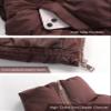 Athlisan Womens Cropped Puffer Vest Zip Up Stand Collar Lightweight Sleeveless Padded Gilet with Pockets(Brown-M) view 3
